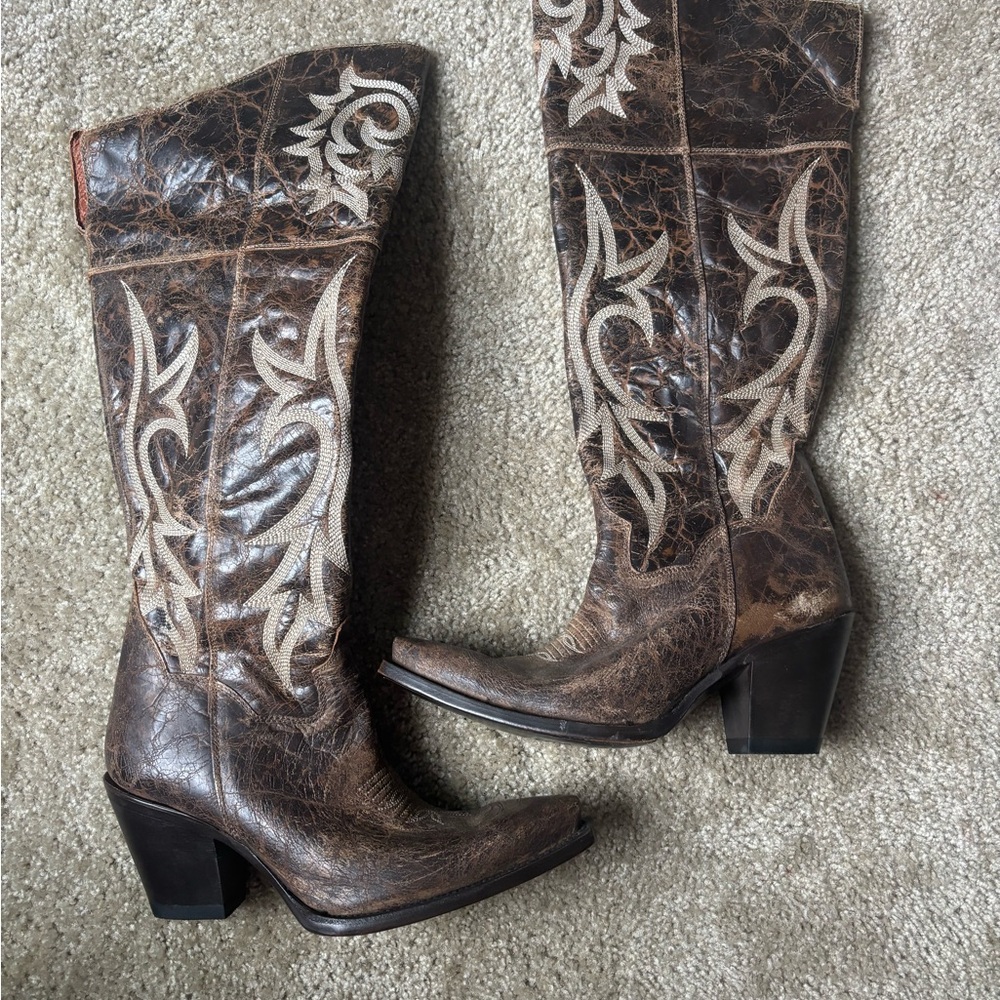 Dan Post Brown Over the Knee Boots
